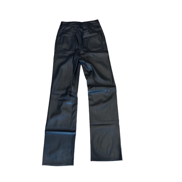 Zara 90s full length faux leather trouser size 2 - Picture 5 of 6